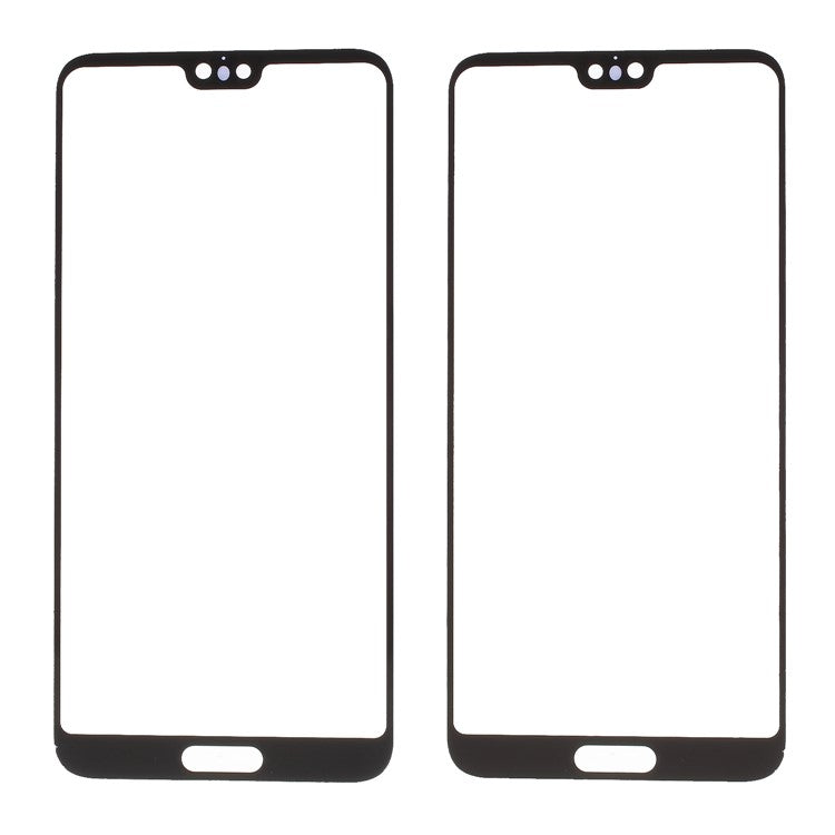 Black - Front Screen Glass Lens Replacement for Huawei P20 Pro (without Logo)