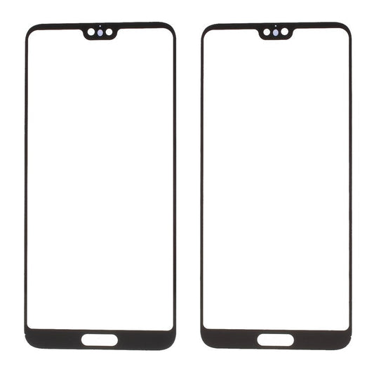 Black - Front Screen Glass Lens Replacement for Huawei P20 Pro (without Logo)
