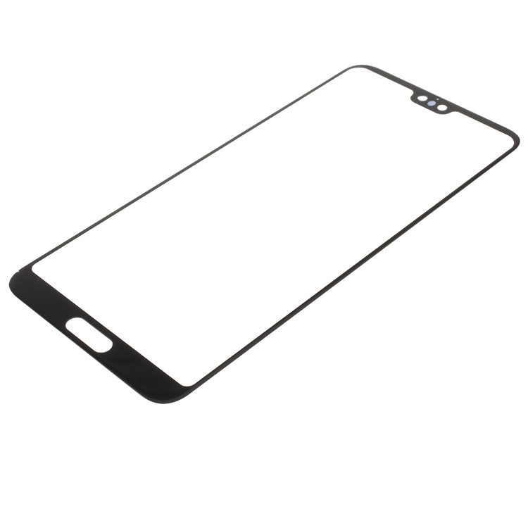 Black - Front Screen Glass Lens Replacement for Huawei P20 Pro (without Logo)