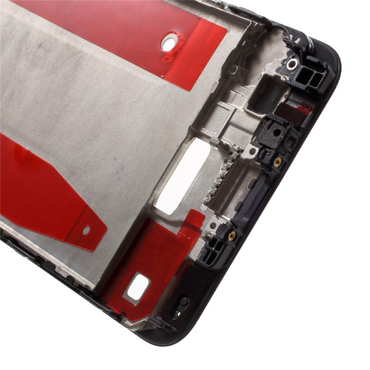 OEM Middle Plate Frame Repair Part for Huawei P10 with Earpiece Mesh - Black