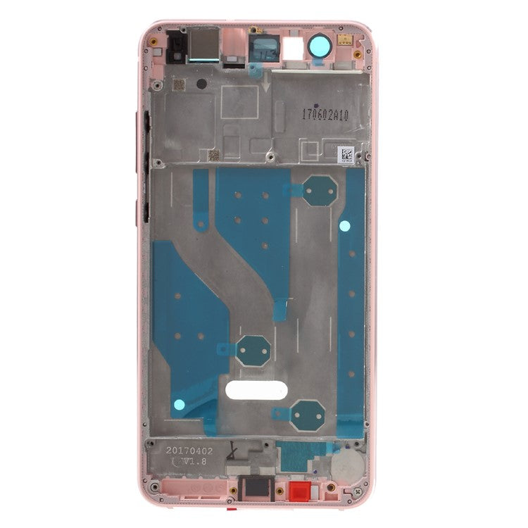 OEM Middle Plate Frame Replacement Part for Huawei P10 Lite with Earpiece Mesh - Rose Gold Color