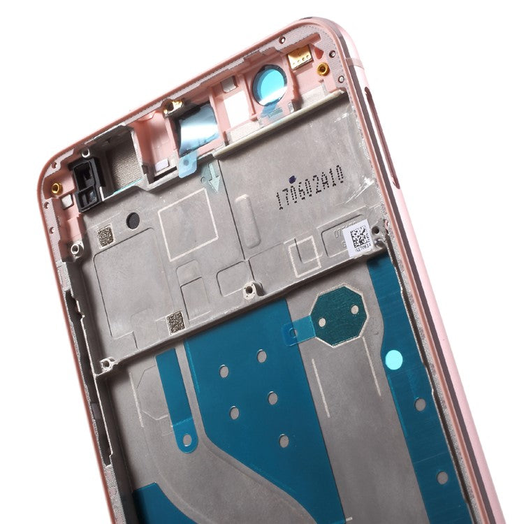 OEM Middle Plate Frame Replacement Part for Huawei P10 Lite with Earpiece Mesh - Rose Gold Color