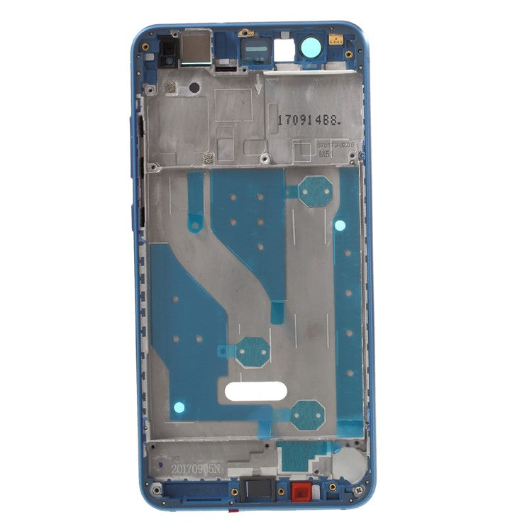 For Huawei P10 Lite OEM Middle Plate Frame Parts with Earpiece Mesh - Blue