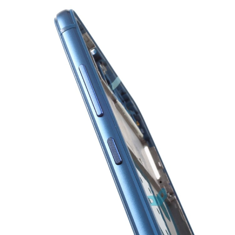 For Huawei P10 Lite OEM Middle Plate Frame Parts with Earpiece Mesh - Blue