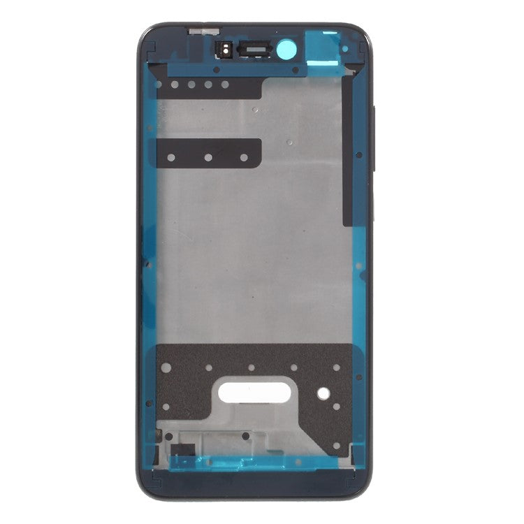 OEM Middle Plate Frame Replacement for Huawei P8 Lite (2017) / Honor 8 Lite with Earpiece Mesh - Black