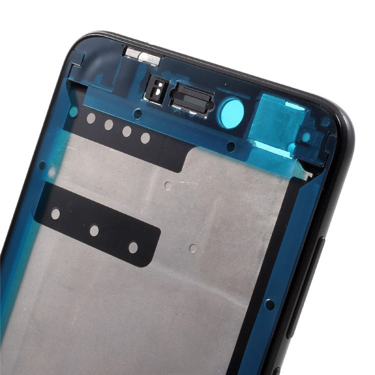 OEM Middle Plate Frame Replacement for Huawei P8 Lite (2017) / Honor 8 Lite with Earpiece Mesh - Black