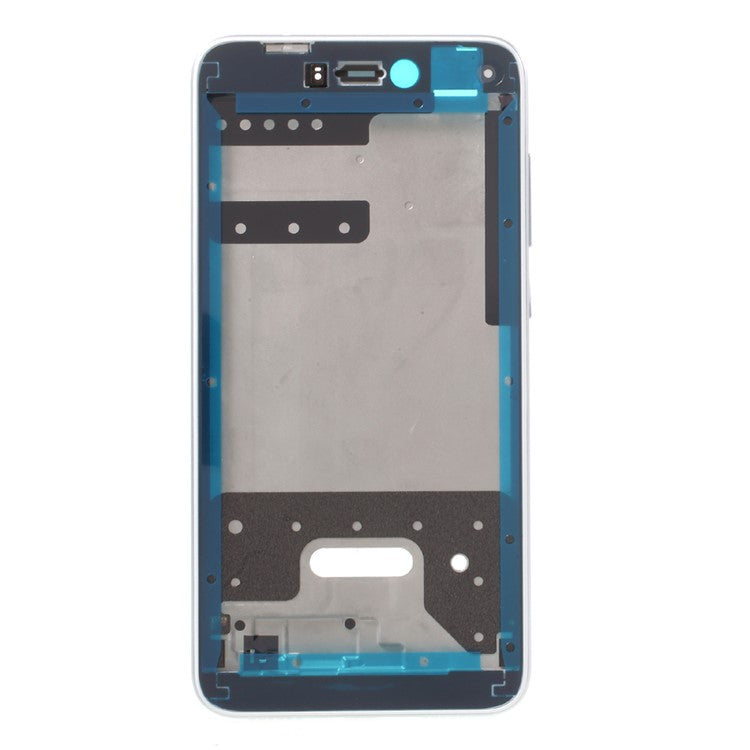 OEM Middle Plate Frame Replacement Part for Huawei P8 Lite (2017) / Honor 8 Lite with Earpiece Mesh - White