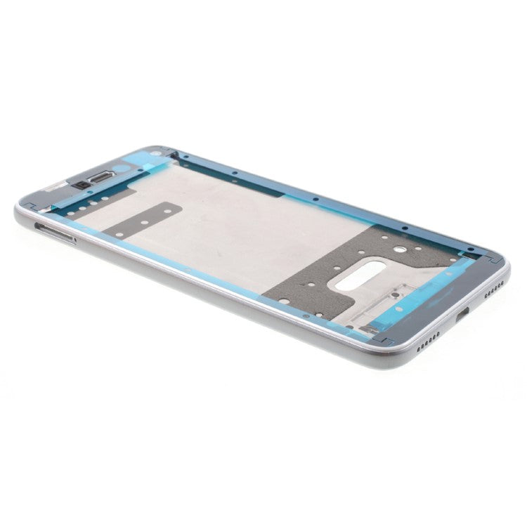 OEM Middle Plate Frame Replacement Part for Huawei P8 Lite (2017) / Honor 8 Lite with Earpiece Mesh - White