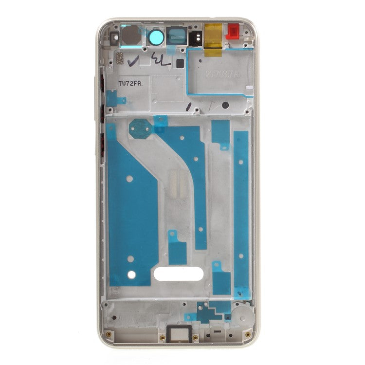 OEM Middle Plate Frame Repair Part for Huawei P8 Lite (2017) / Honor 8 Lite with Earpiece Mesh - Gold Color
