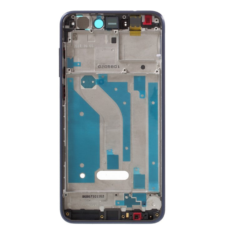 OEM Middle Plate Frame Part for Huawei P8 Lite (2017) / Honor 8 Lite with Earpiece Mesh - Dark Blue