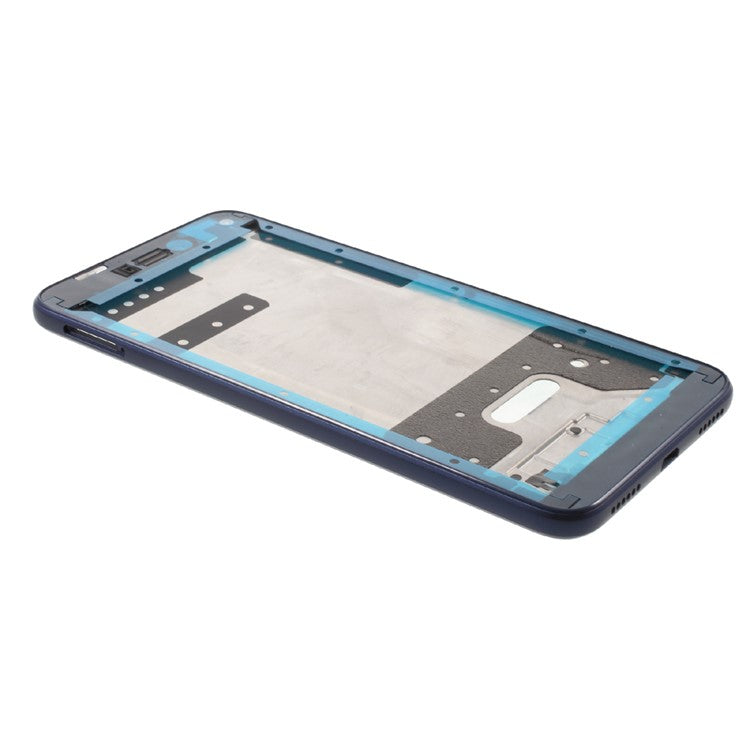 OEM Middle Plate Frame Part for Huawei P8 Lite (2017) / Honor 8 Lite with Earpiece Mesh - Dark Blue