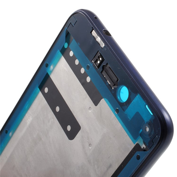 OEM Middle Plate Frame Part for Huawei P8 Lite (2017) / Honor 8 Lite with Earpiece Mesh - Dark Blue