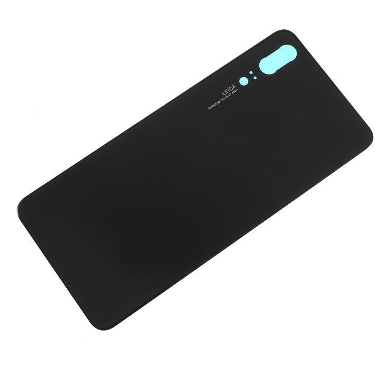 Black - Battery Housing Door Cover Replace Part with Adhesive Sticker for Huawei P20
