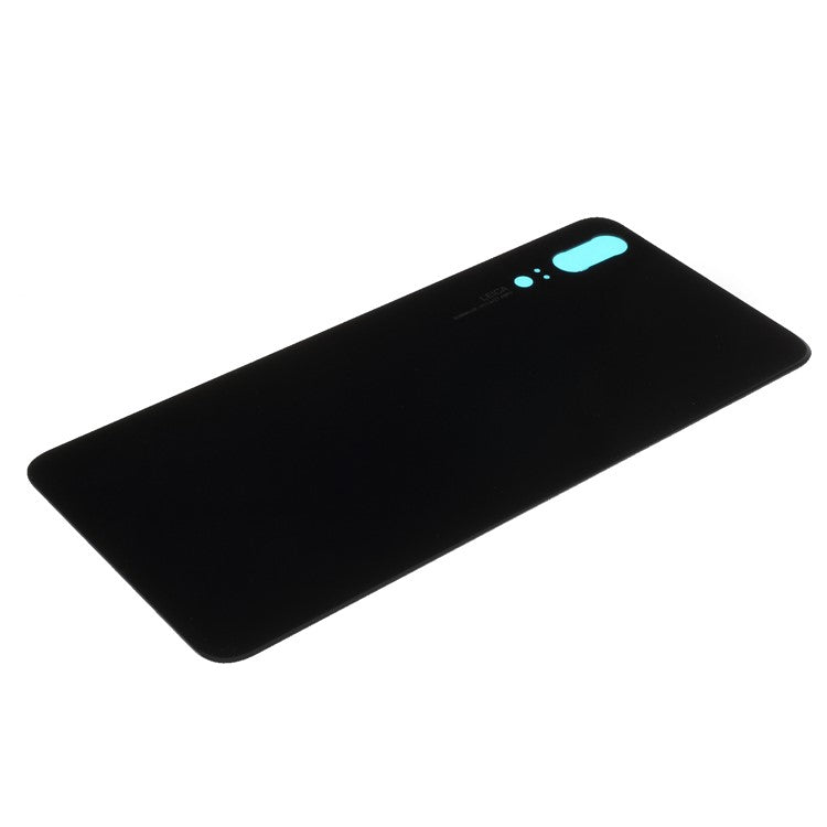 Black - Battery Housing Door Cover Replace Part with Adhesive Sticker for Huawei P20
