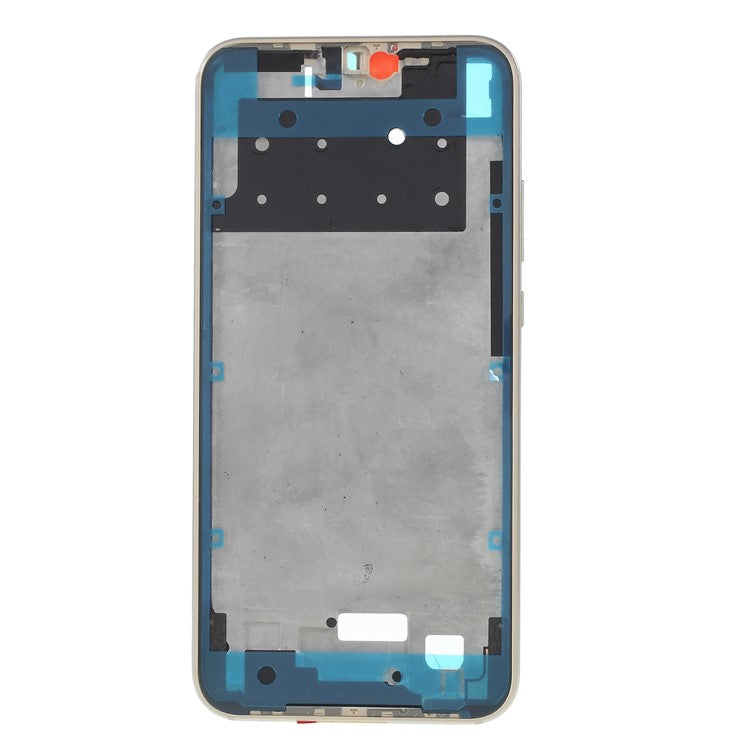 OEM Middle Plate Frame Replacement for Huawei P20 Lite / Nova 3e with Earpiece Mesh - Gold
