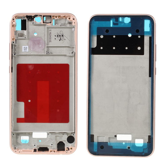 OEM Middle Plate Frame Part for Huawei P20 Lite / Nova 3e with Earpiece Mesh - Pink