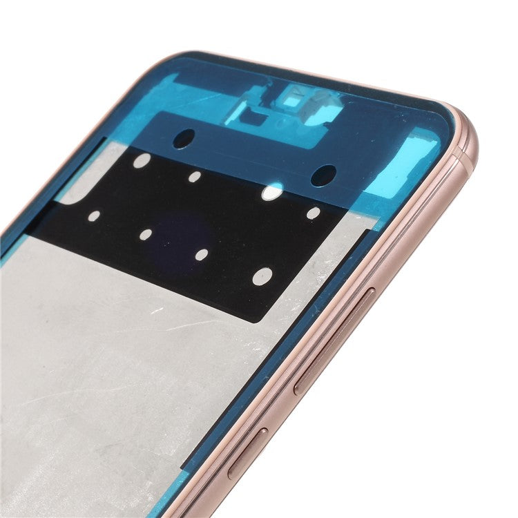 OEM Middle Plate Frame Part for Huawei P20 Lite / Nova 3e with Earpiece Mesh - Pink