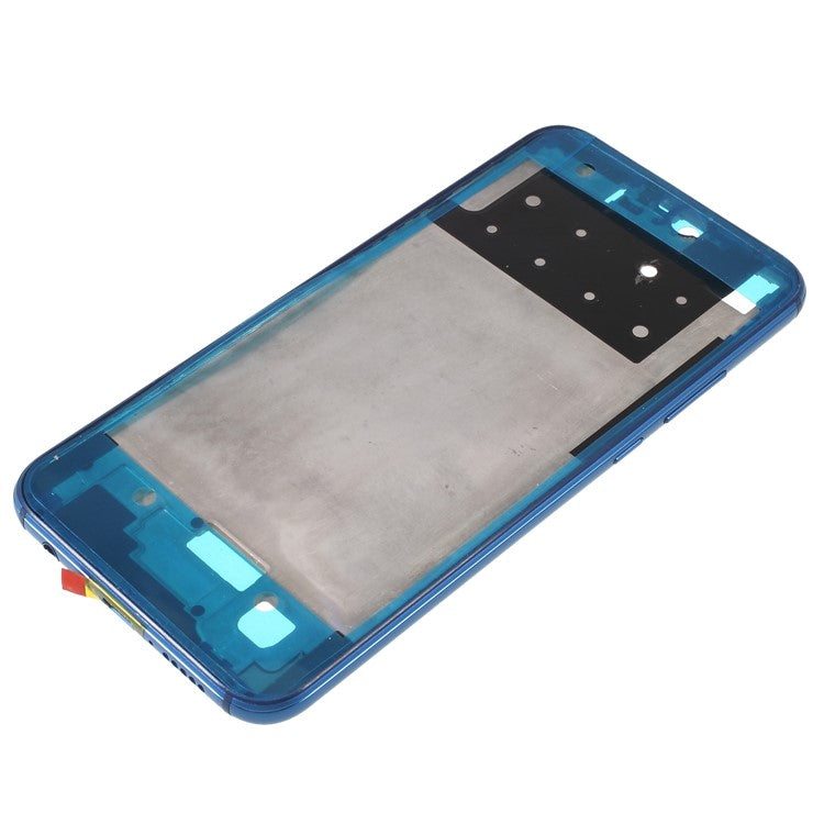 OEM Middle Plate Frame Repair Part for Huawei P20 Lite / Nova 3e with Earpiece Mesh - Blue