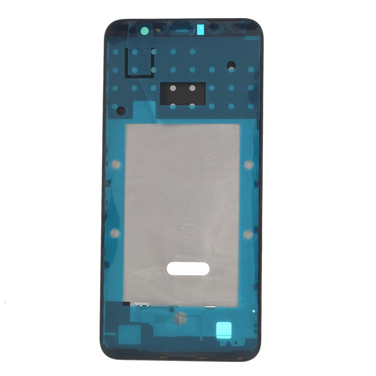 OEM Middle Plate Frame Replacement for Huawei P Smart/Enjoy 7S with Earpiece Mesh - Black