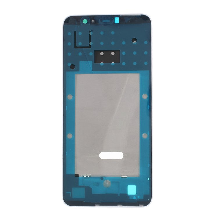 OEM Middle Plate Frame Part for Huawei P Smart/Enjoy 7S with Earpiece Mesh - White