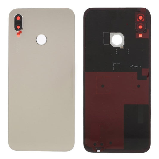 OEM Battery Housing Part with Adhesive Sticker + Camera Lens Ring Cover for Huawei P20 Lite / Nova 3e - Gold