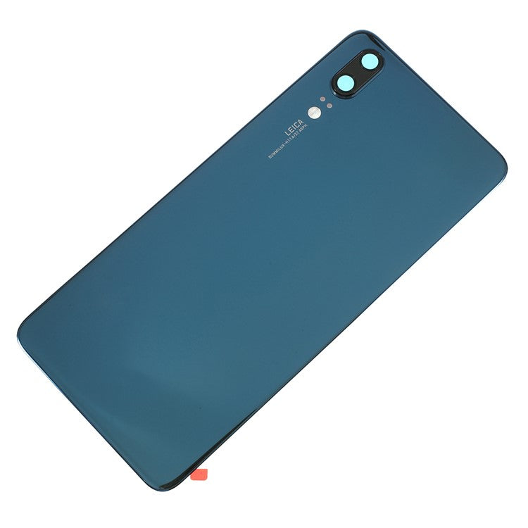 OEM for Huawei P20 Battery Housing Part with Adhesive Sticker + Camera Lens Ring Cover - Blue