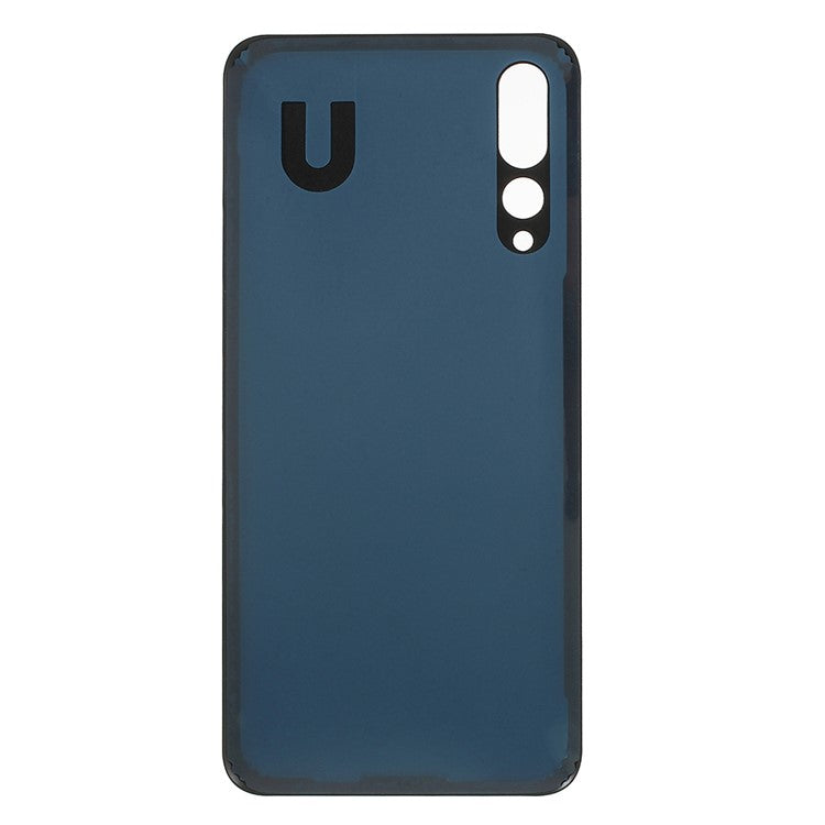 Battery Housing Cover Spare Part with Adhesive Sticker for Huawei P20 Pro - Black