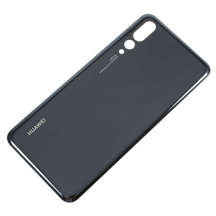 Battery Housing Cover Spare Part with Adhesive Sticker for Huawei P20 Pro - Black