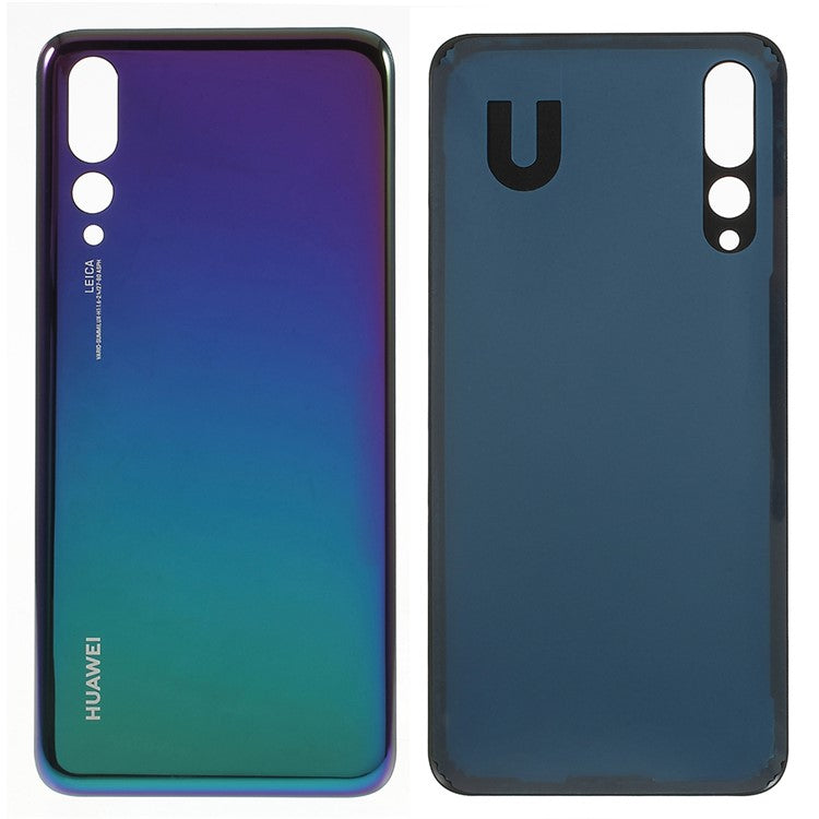 Battery Housing Cover Part with Adhesive Sticker for Huawei P20 Pro - Purple