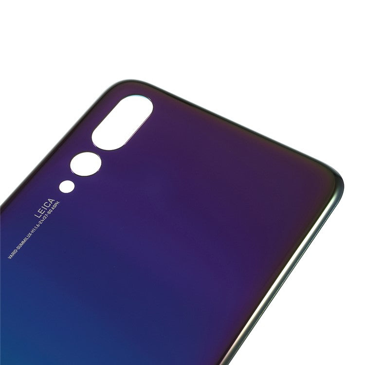 Battery Housing Cover Part with Adhesive Sticker for Huawei P20 Pro - Purple
