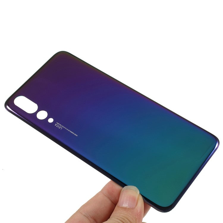 Battery Housing Cover Part with Adhesive Sticker for Huawei P20 Pro - Purple