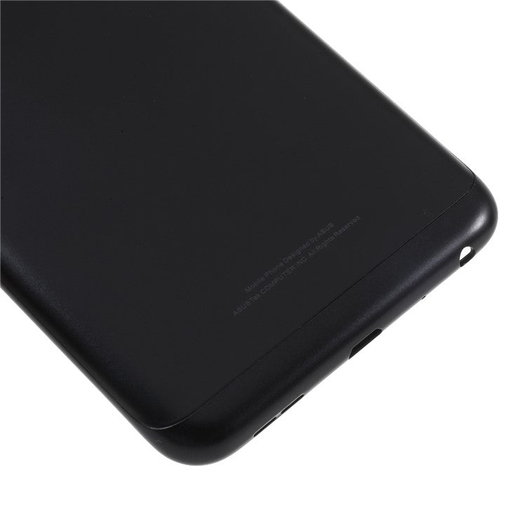 OEM Battery Housing Door Cover with Camera Glass Lens Cover for Asus Zenfone Max Pro (M1) ZB601KL - Black