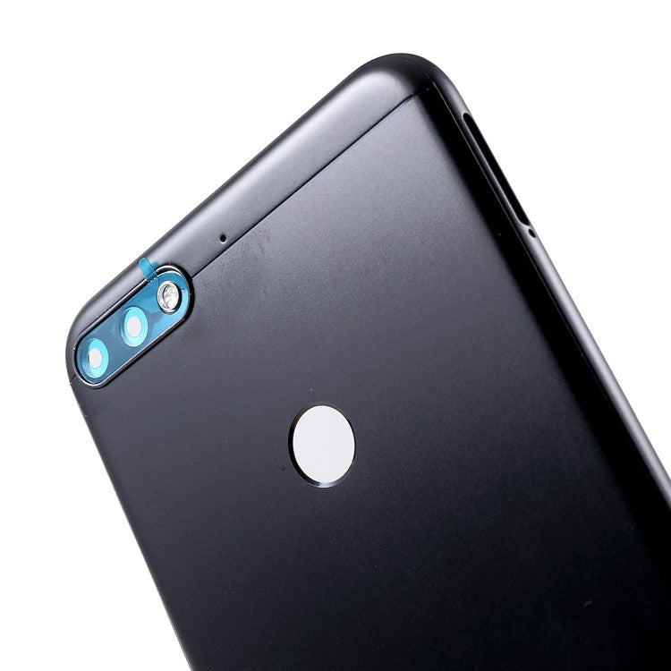 OEM Battery Housing Door Cover with Rear Camera Glass Lens for Huawei Honor 7C - Black