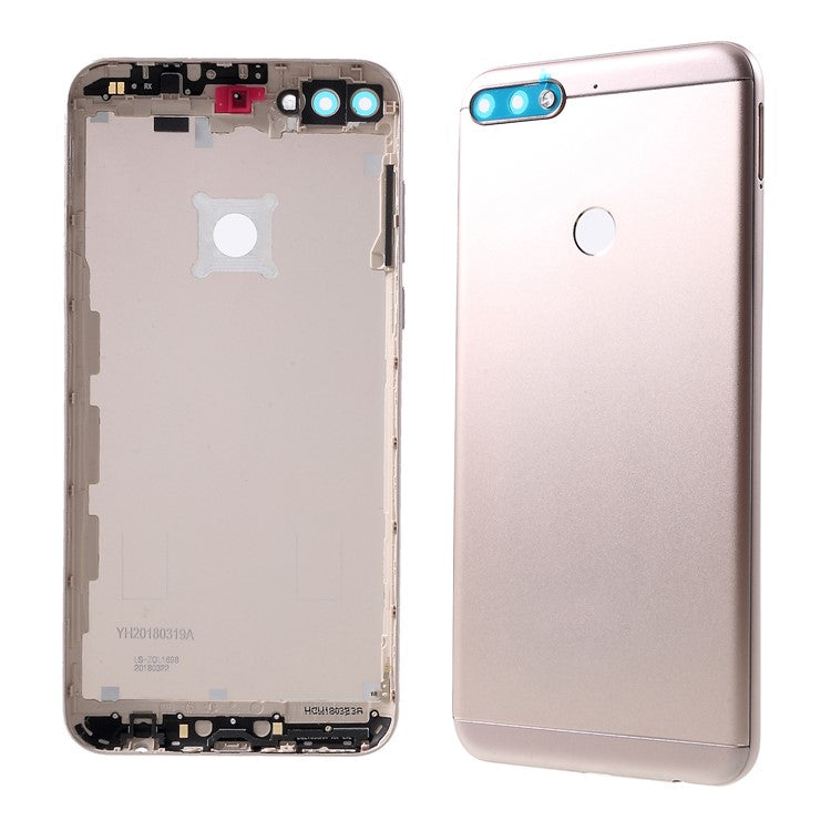 OEM Battery Housing Door Cover Part with Rear Camera Glass Lens for Huawei Honor 7C - Gold
