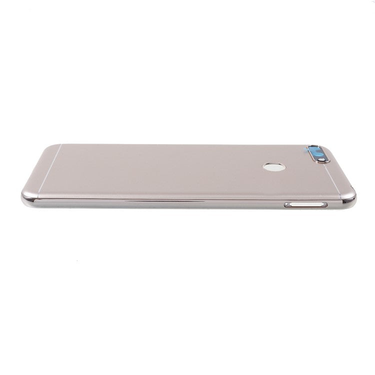 OEM Battery Housing Door Cover with Rear Camera Glass Lens Part for Huawei Honor 7A (with Fingerprint Sensor) - Gold