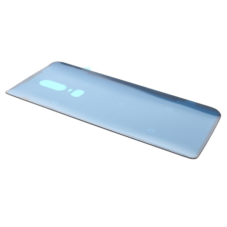 Battery Housing Door Cover Part with Adhesive Sticker for OnePlus 6 - Black