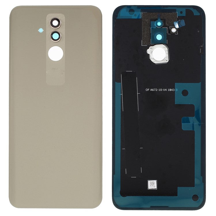 For Huawei Mate 20 Lite OEM Back Battery Housing [with Camera Lens Ring Cover + Adhesive Sticker] - Gold