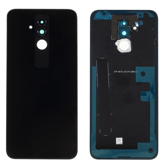 For Huawei Mate 20 Lite OEM Back Battery Housing [with Camera Lens Ring Cover + Adhesive Sticker] - Black