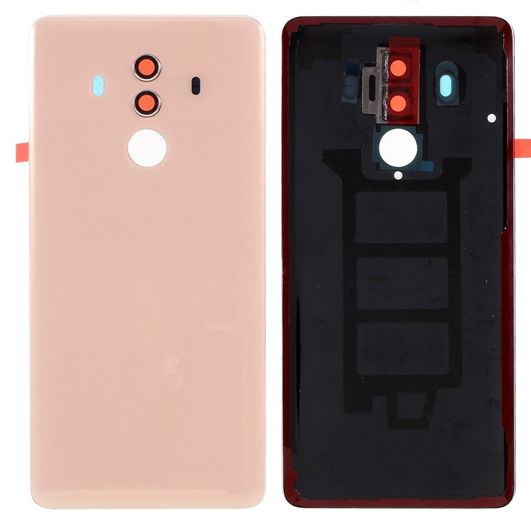 For Huawei Mate 10 Pro OEM Battery Housing Door Cover [with Camera Lens Ring Cover + Adhesive Sticker] - Pink Gold