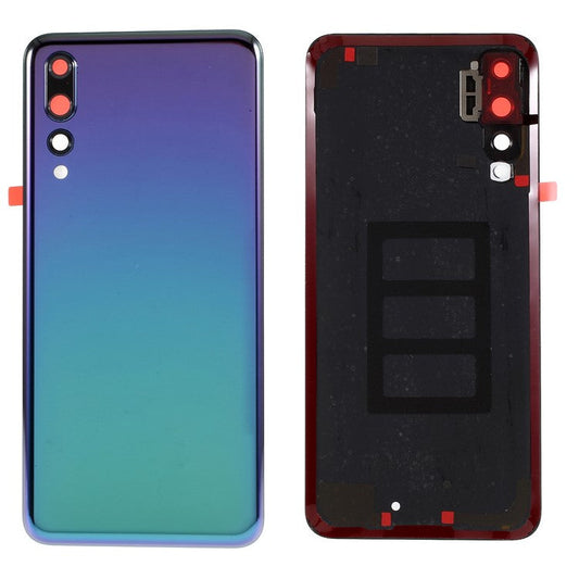 OEM Back Battery Housing for Huawei P20 Pro [with Camera Lens Ring Cover + Adhesive Sticker] - Twilight