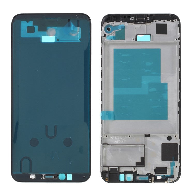 OEM Middle Plate Frame with Microphone Net for Huawei Y6 (2018) / Enjoy 8e / Honor 7A (with Fingerprint Sensor) - Black
