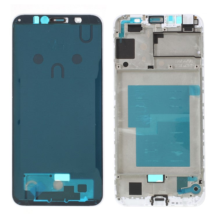 OEM Middle Plate Frame with Microphone Net for Huawei Y6 (2018) / Enjoy 8e / Honor 7A (with Fingerprint Sensor) - White