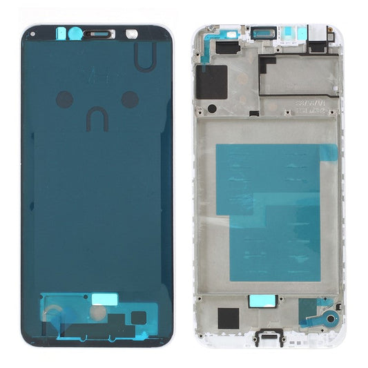 OEM Middle Plate Frame with Microphone Net for Huawei Y6 (2018) / Enjoy 8e / Honor 7A (with Fingerprint Sensor) - White