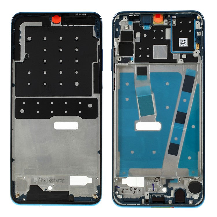 For Huawei nova 4e OEM Front Housing Frame + Earpiece Mesh Replacement Part - Blue