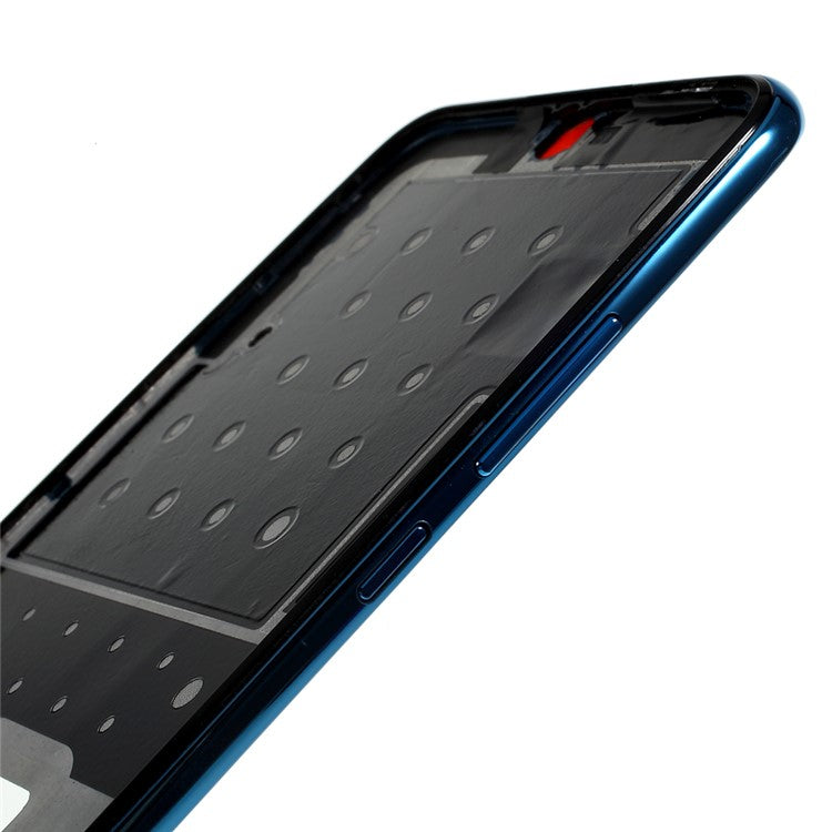 For Huawei nova 4e OEM Front Housing Frame + Earpiece Mesh Replacement Part - Blue
