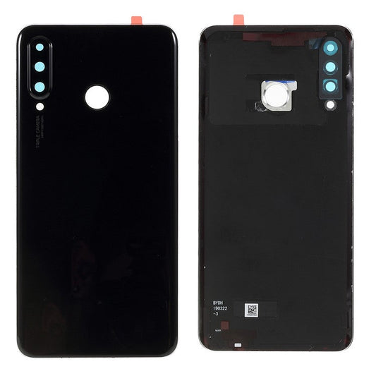 OEM Battery Housing with 24MP Camera Lens Cover for Huawei P30 Lite / nova 4e / P30 Lite New Edition - Black