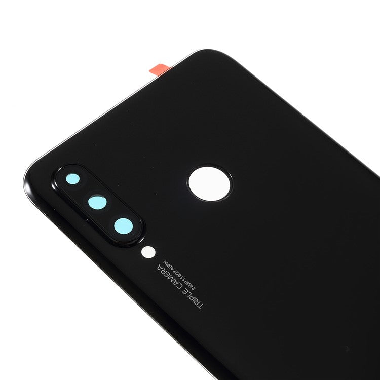 OEM Battery Housing with 24MP Camera Lens Cover for Huawei P30 Lite / nova 4e / P30 Lite New Edition - Black