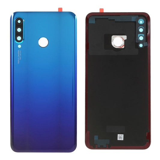 OEM Battery Housing with 24MP Camera Lens Cover for Huawei P30 Lite / nova 4e / P30 Lite New Edition - Blue