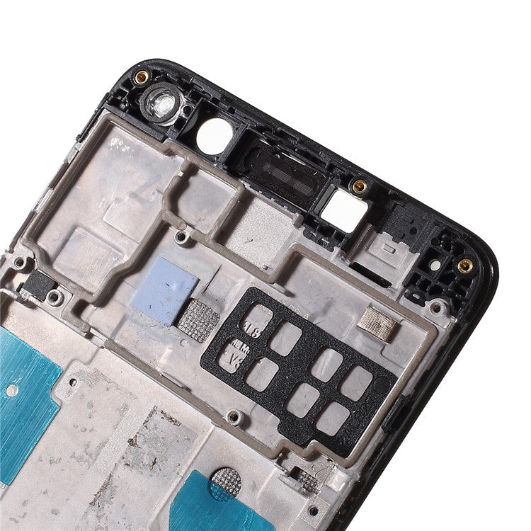OEM Middle Plate Frame with Microphone Net for Huawei Y6 (2017) - Black
