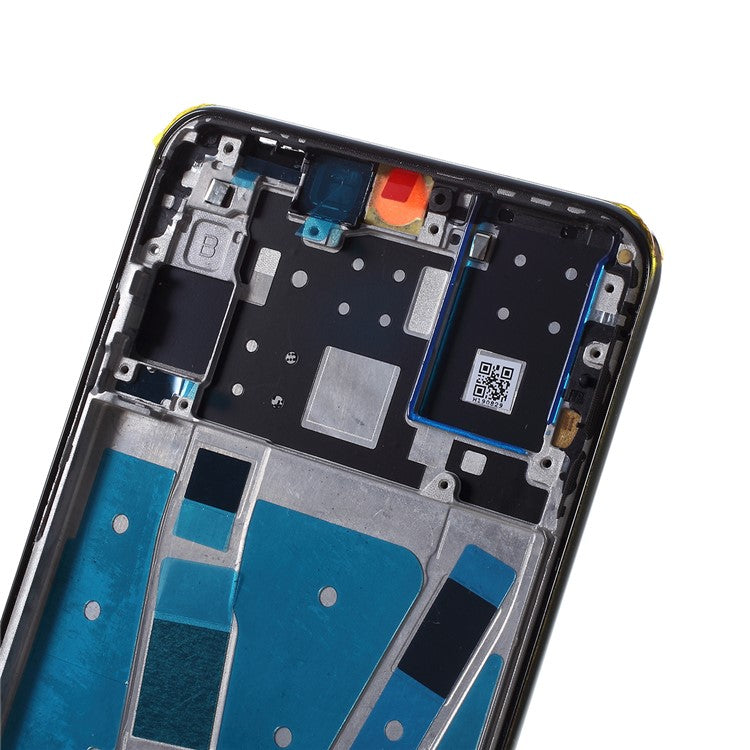 Front Housing Frame OEM Replacement for or Huawei P30 Lite with 48MP Camera - Black